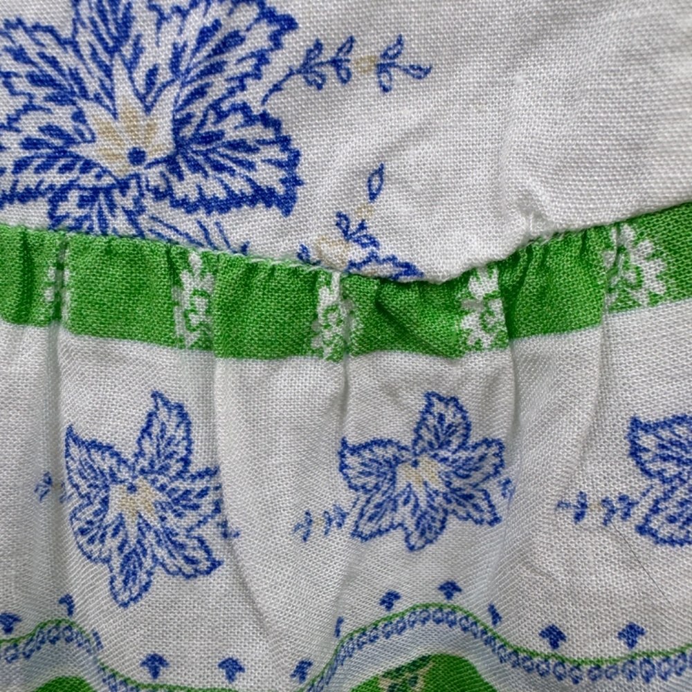 ANN TAYLOR Midi-Maxi Pullover Lightweight Dress White With Blue Flowers - Size S - Picture 12 of 15